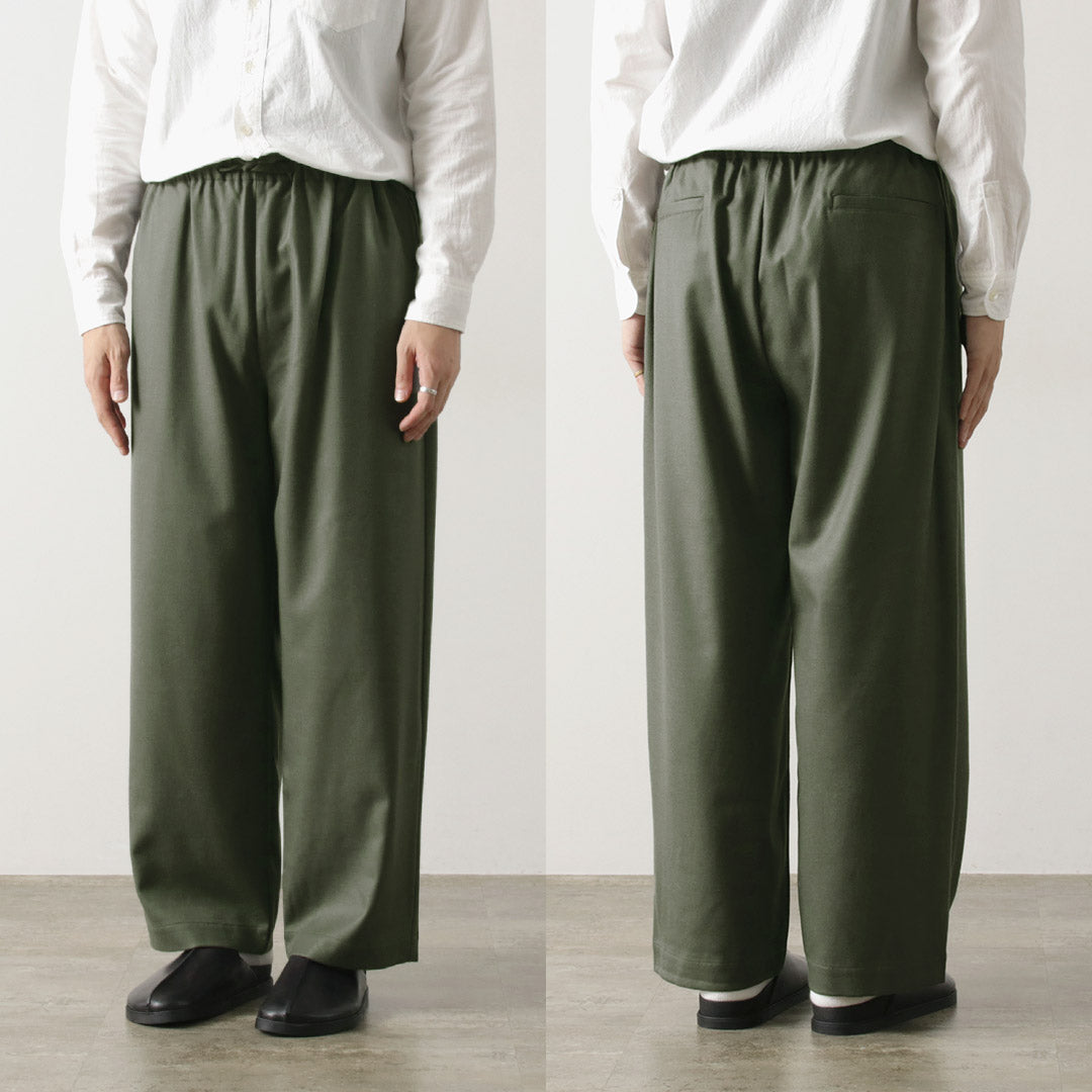 BASISBROEK(バージスブルック) MOREMO ワイドパンツ ハイカウント フランネル