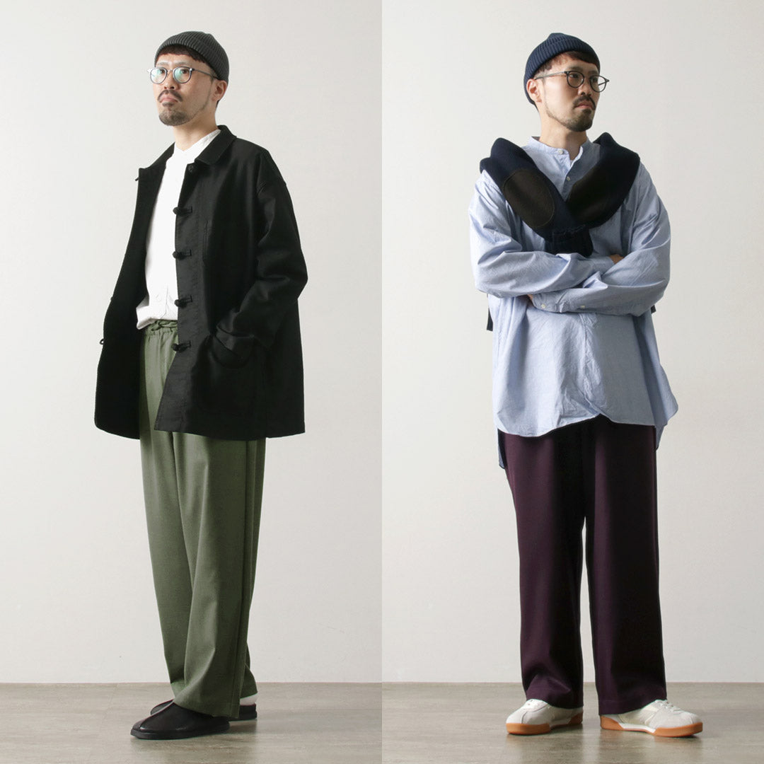 BASISBROEK(バージスブルック) MOREMO ワイドパンツ ハイカウント フランネル