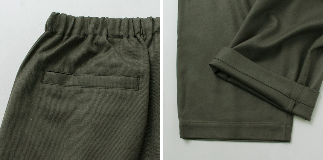BASISBROEK(バージスブルック) MOREMO ワイドパンツ ハイカウント フランネル