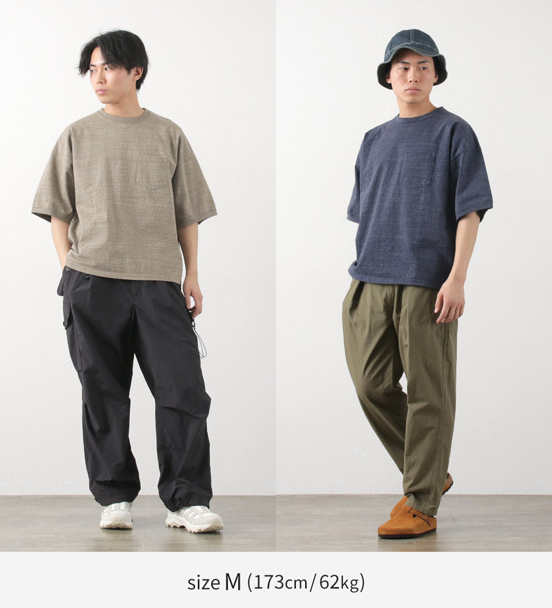 REMI RELIEF(レミレリーフ) 別注 メランジ天竺 半袖 ポケットTシャツ