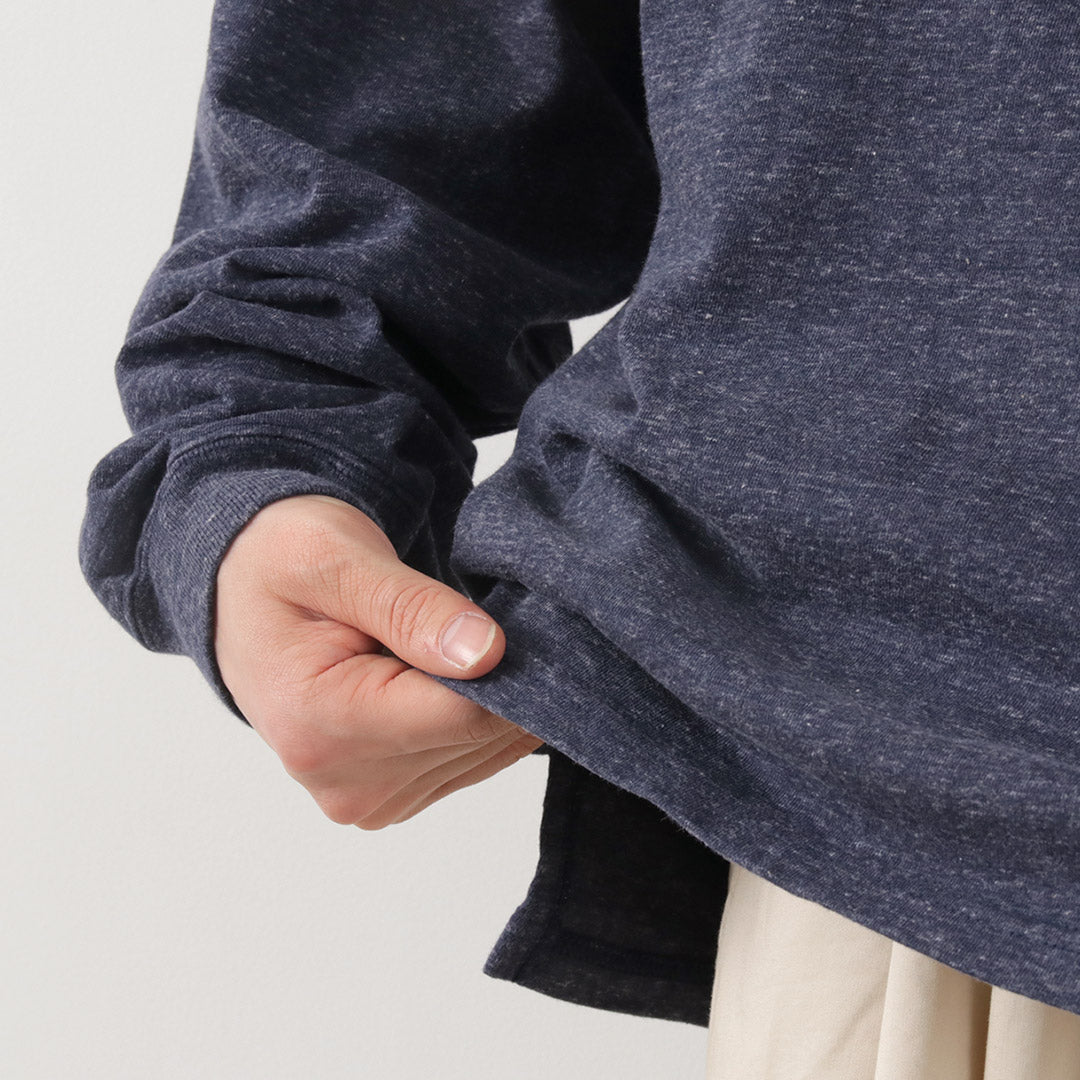 REMI RELIEF(レミレリーフ)別注 メランジ天竺 ロングスリーブ ポケットTシャツ