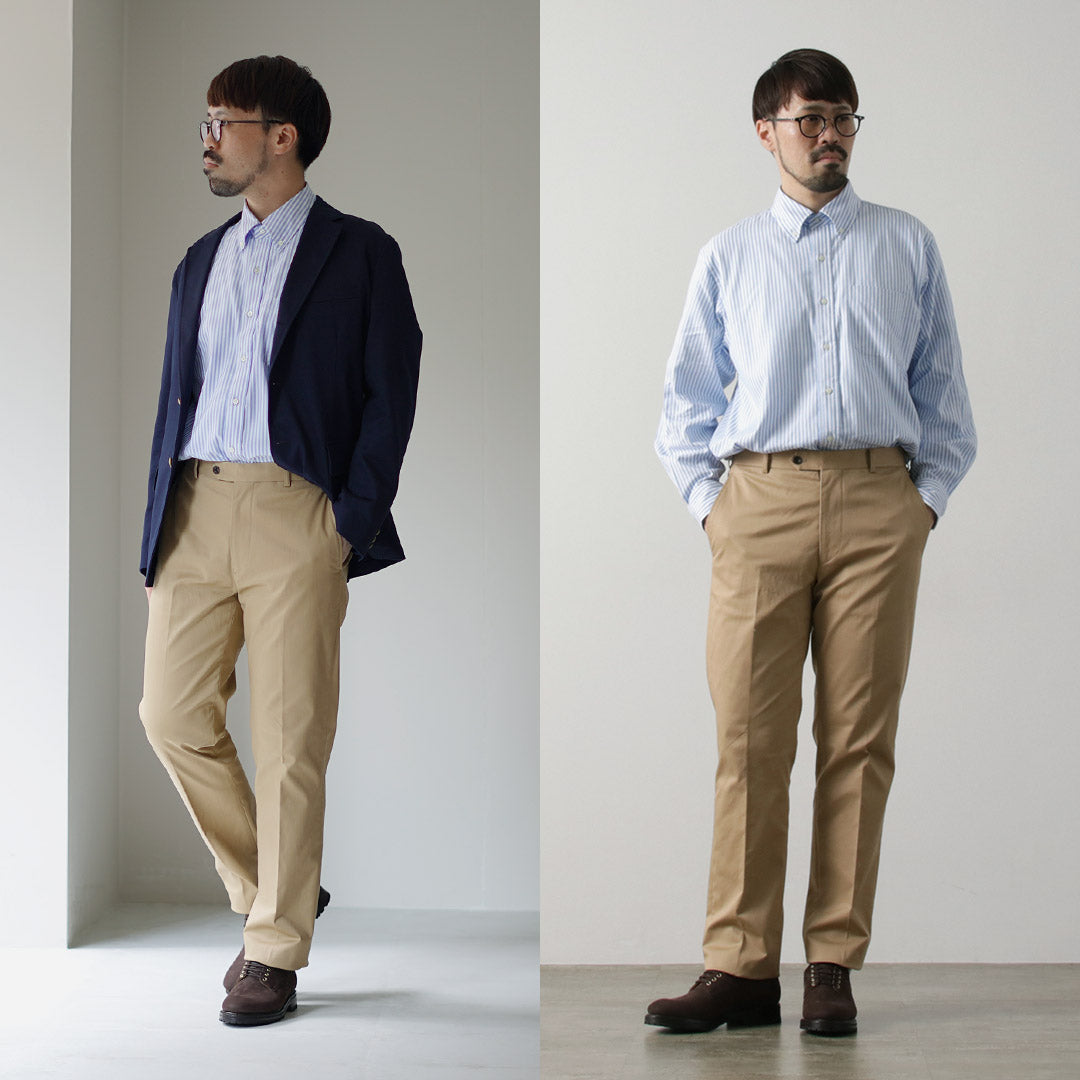 D.C.WHITE(ディーシーホワイト) アイビー ストライプ ボタンダウンシャツ