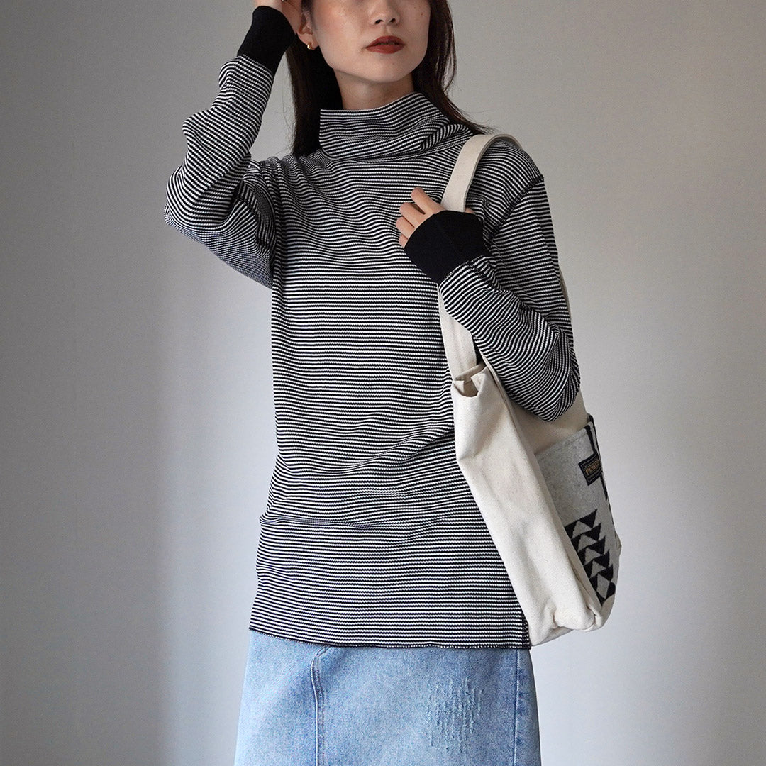 HEALTHKNIT(ヘルスニット) ベーシックワッフル タートルネック