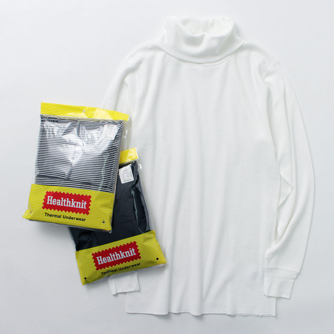 HEALTHKNIT(ヘルスニット) ベーシックワッフル タートルネック