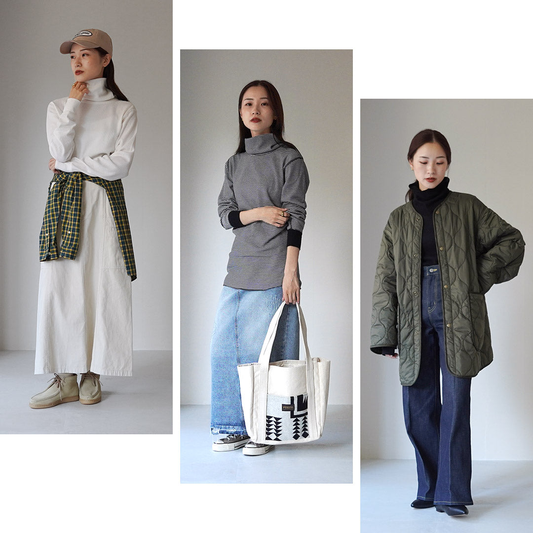 HEALTHKNIT(ヘルスニット) ベーシックワッフル タートルネック