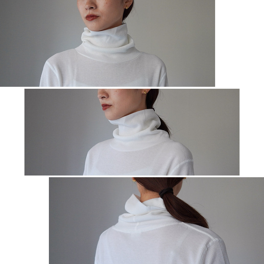 HEALTHKNIT(ヘルスニット) ベーシックワッフル タートルネック