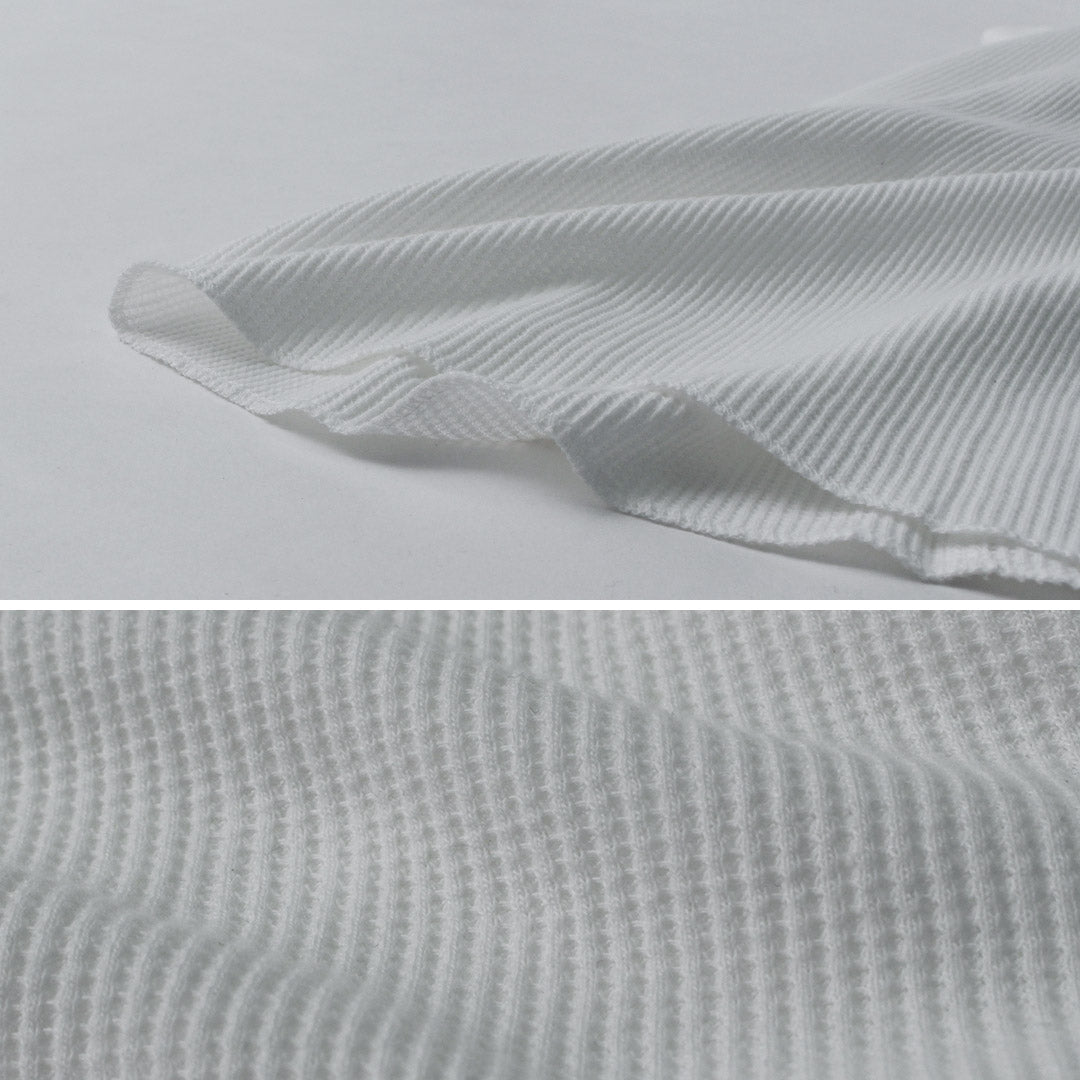 HEALTHKNIT(ヘルスニット) ベーシックワッフル ラウンドヘム クルーネック W