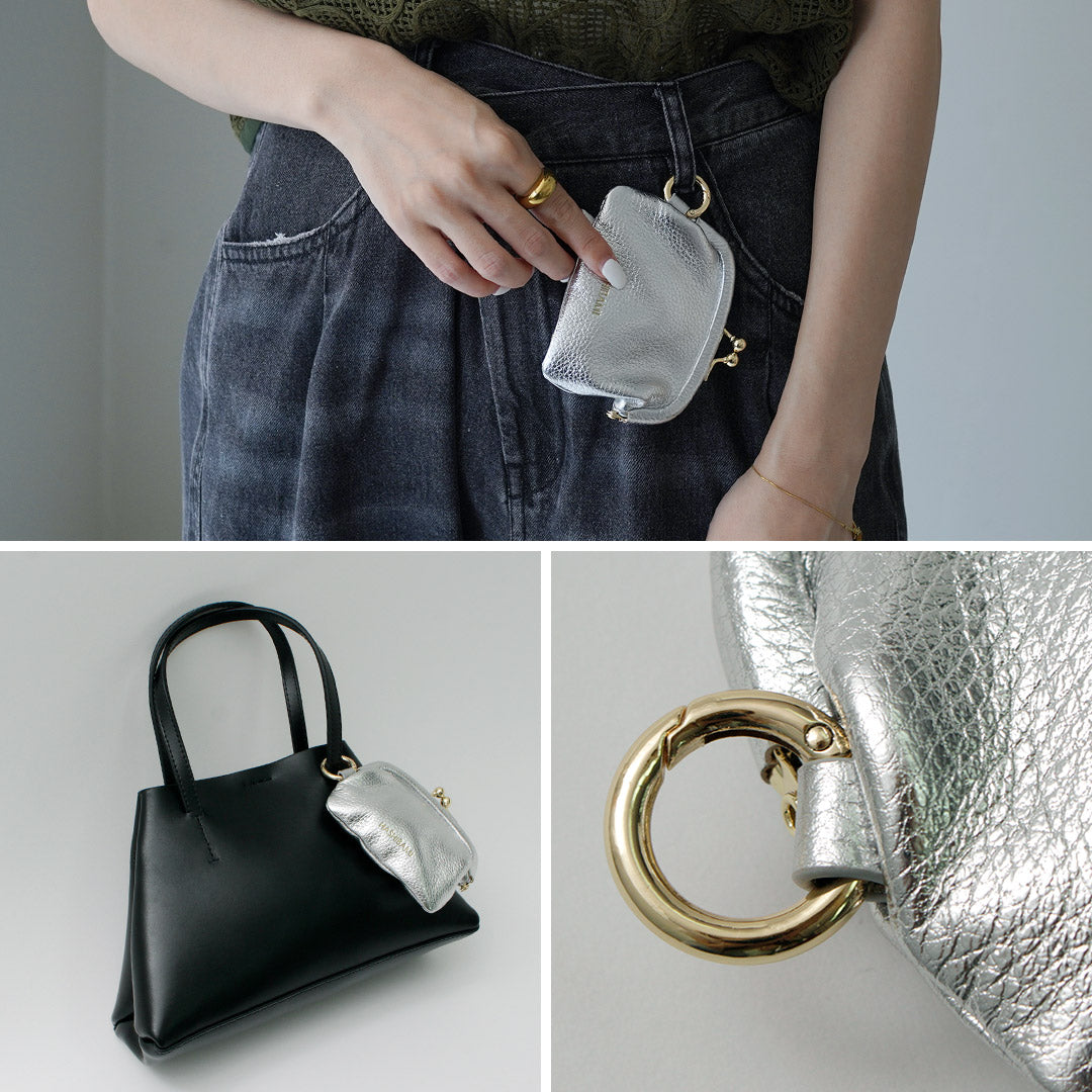 【20%OFF】HASHIBAMI(ハシバミ) ミニくるみ口金 ポーチチャーム