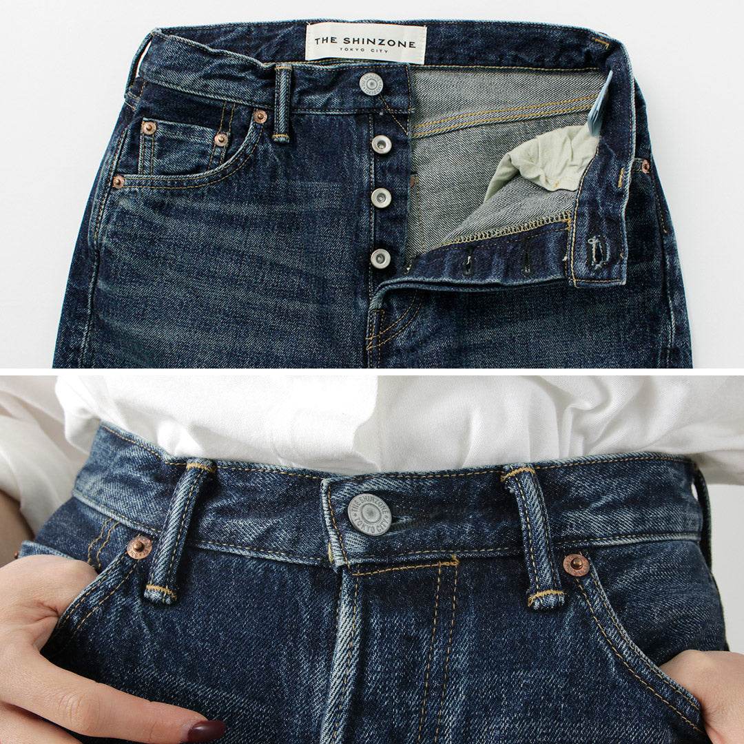 【30%OFF】SHINZONE(シンゾーン) オーディナリー ジーンズ ブルー 23SMSPA06