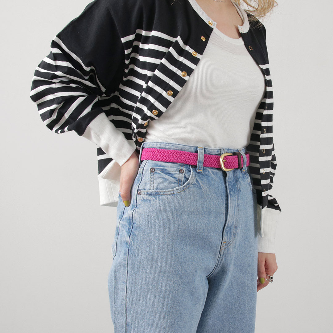 phaduA(パ・ドゥア) エラスティック ナローメッシュベルト