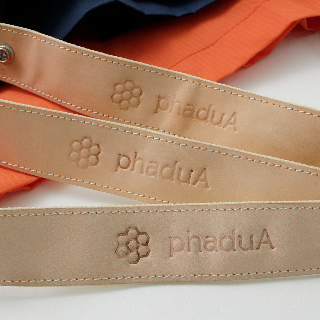 phaduA(パ・ドゥア) リップストップナイロン レザーサック/ショルダーバッグ