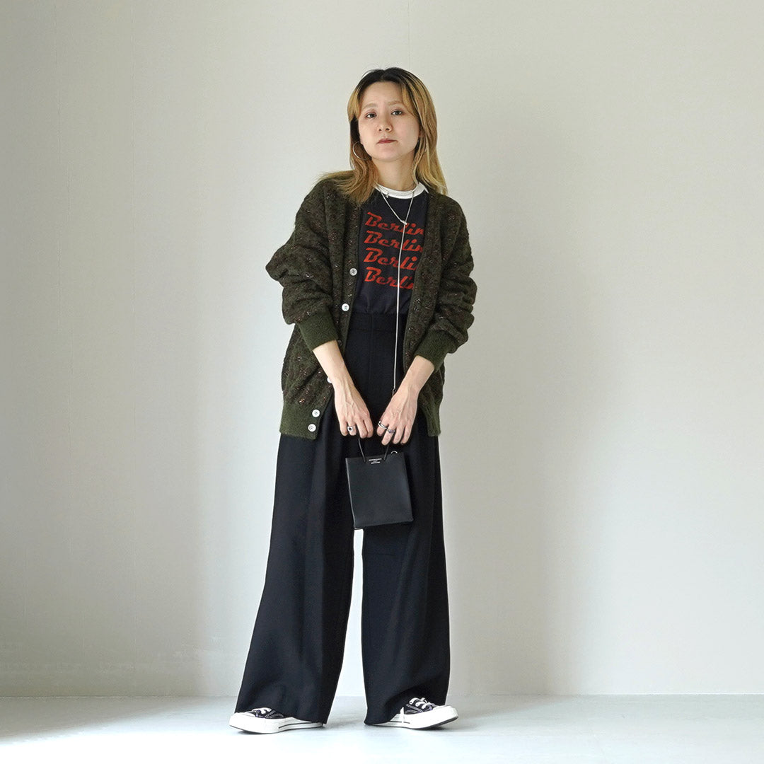 COOHEM(コーヘン) モヘア レオパード ジャガードカーディガン