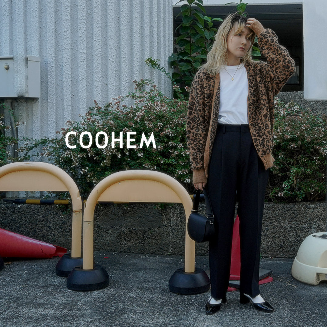 COOHEM(コーヘン) モヘア レオパード ジャガードカーディガン