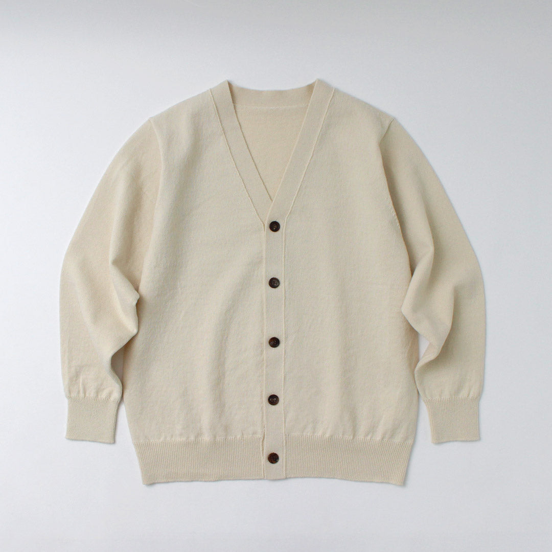 YONETOMI NEW BASIC(ヨネトミニューベーシック) リジッド カシミア ニット カーディガン
