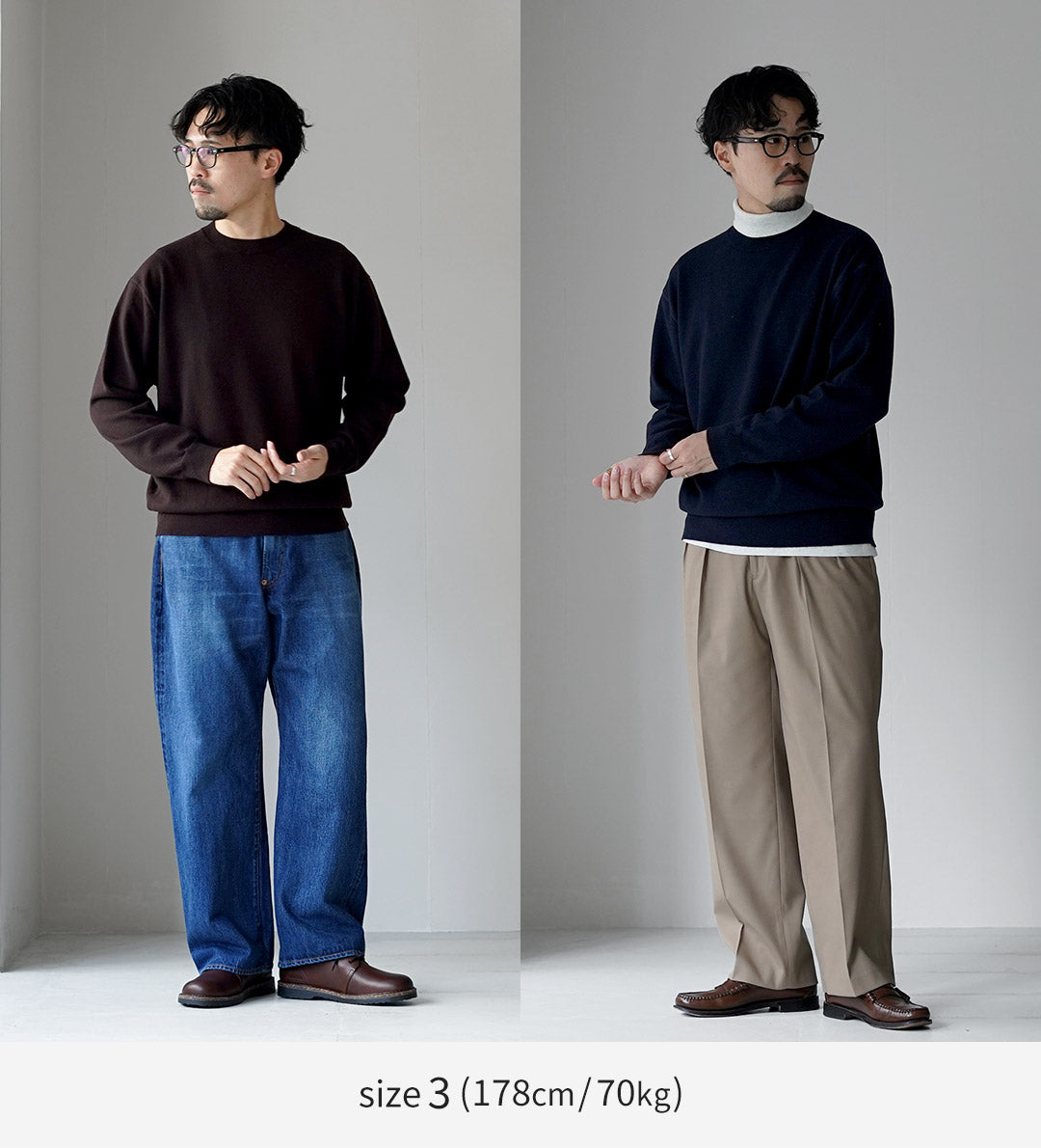 YONETOMI NEW BASIC(ヨネトミニューベーシック) リジッド カシミア ニット プルオーバー ガーメントダイ