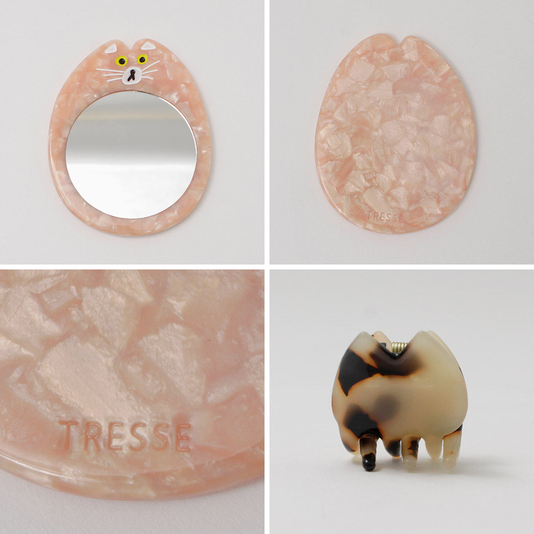 TRESSE(トレス) シャット ミラー+ミニヘアクリップ