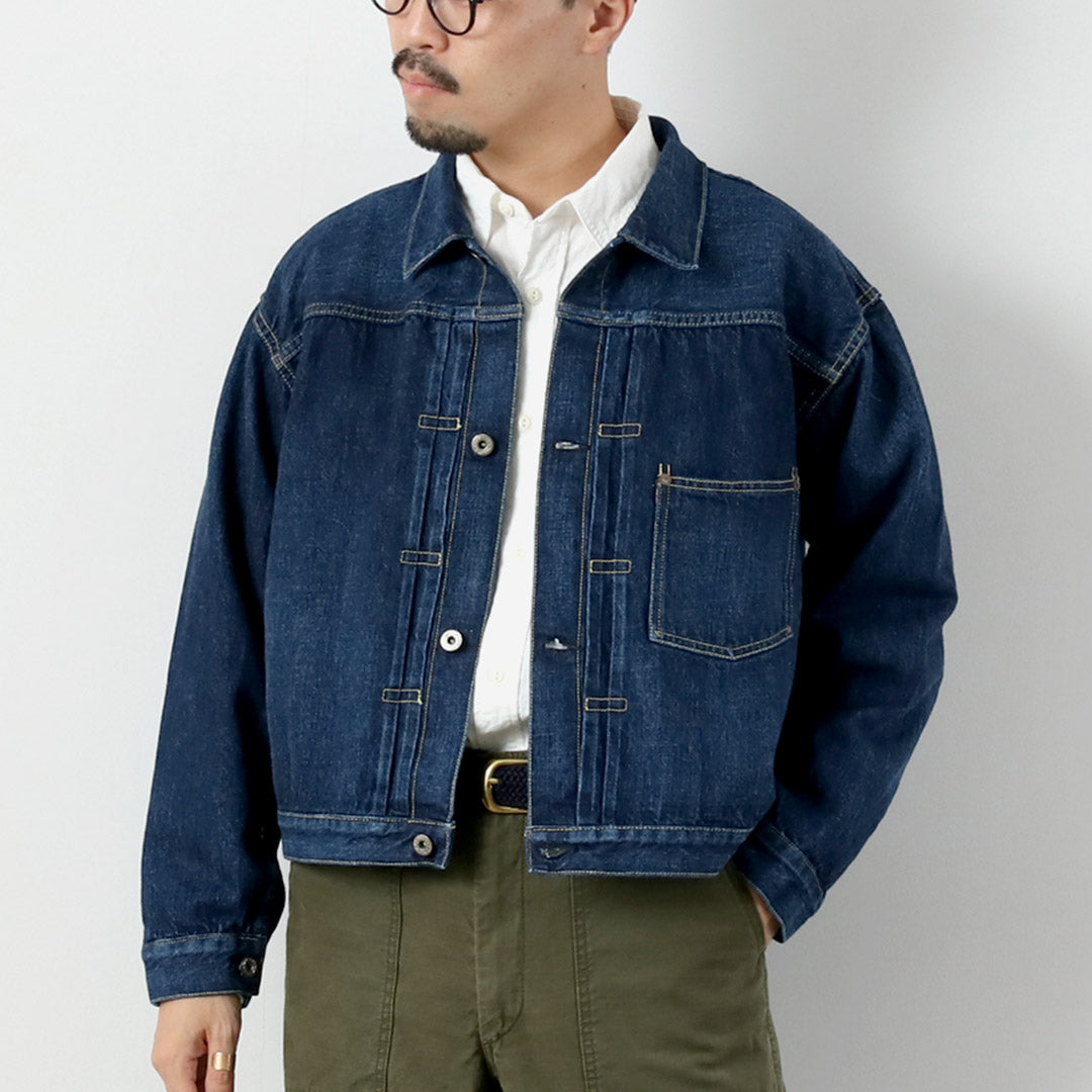 REMI RELIEF(レミレリーフ) 12ozデニム 大戦モデルGジャン ブルー