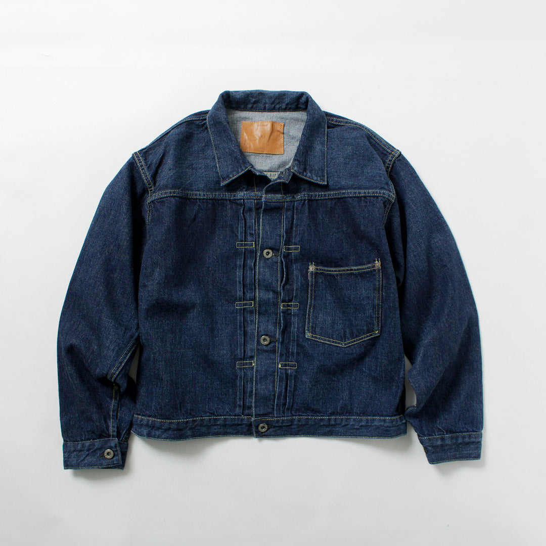 REMI RELIEF(レミレリーフ) 12ozデニム 大戦モデルGジャン ブルー