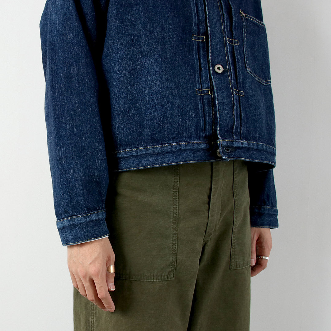 REMI RELIEF(レミレリーフ) 12ozデニム 大戦モデルGジャン ブルー