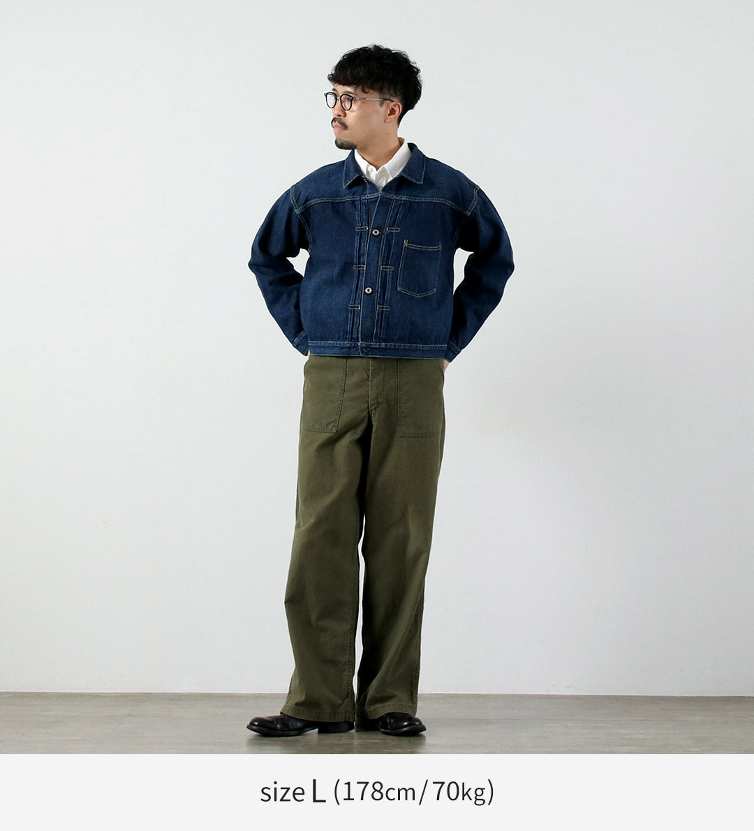 REMI RELIEF(レミレリーフ) 12ozデニム 大戦モデルGジャン ブルー