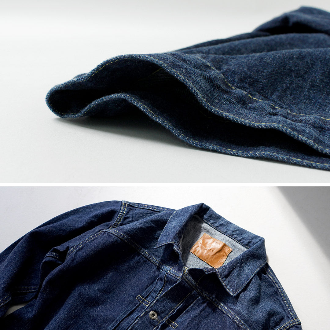 REMI RELIEF(レミレリーフ) 12ozデニム 大戦モデルGジャン ブルー