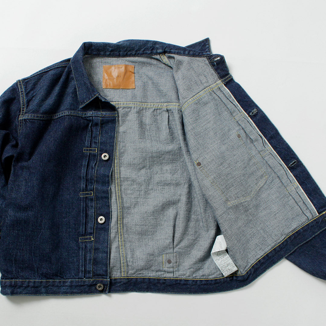 REMI RELIEF(レミレリーフ) 12ozデニム 大戦モデルGジャン ブルー