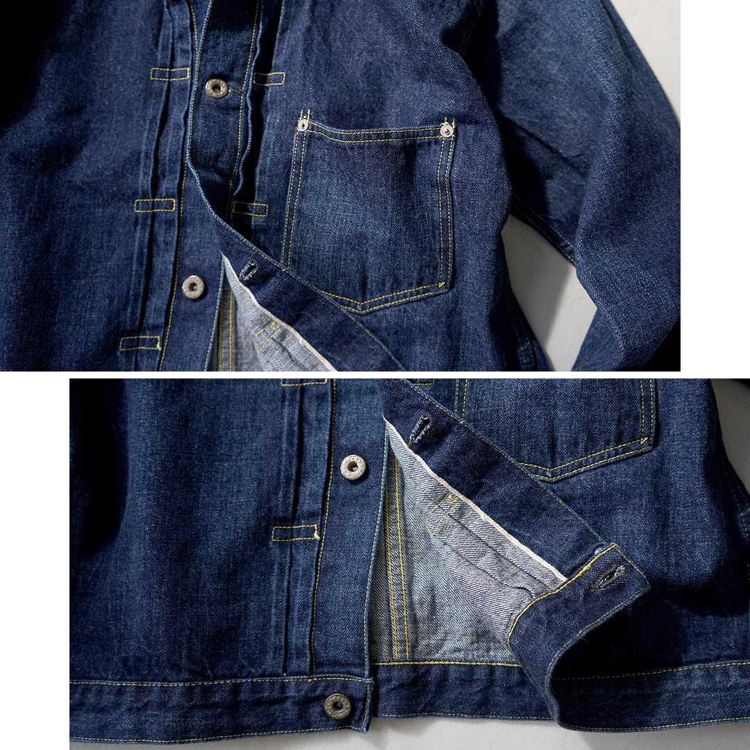 REMI RELIEF(レミレリーフ) 12ozデニム 大戦モデルGジャン ブルー