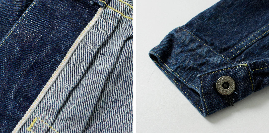 REMI RELIEF(レミレリーフ) 12ozデニム 大戦モデルGジャン ブルー