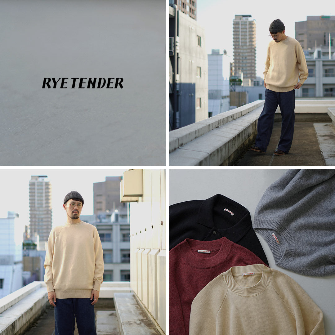 RYE TENDER(ライテンダー) フルトン ラグラン ニットスウェット