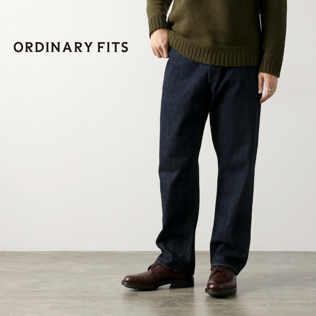 ORDINARY FITS(オーディナリーフィッツ) ルーズデニム ワンウォッシュ / セルビッジデニム テーパード インディゴ 日本製 メンズ TYPE LOOSE ONE WASH