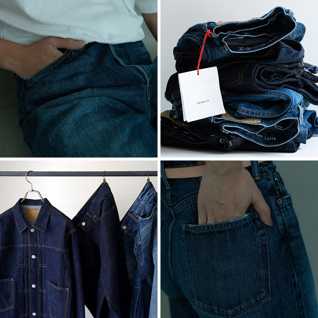 ORDINARY FITS(オーディナリーフィッツ) ルーズデニム ワンウォッシュ / セルビッジデニム テーパード インディゴ 日本製 メンズ TYPE LOOSE ONE WASH