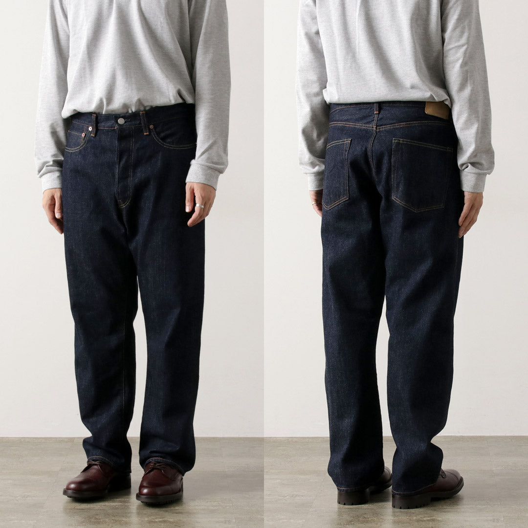 ORDINARY FITS(オーディナリーフィッツ) ルーズデニム ワンウォッシュ / セルビッジデニム テーパード インディゴ 日本製 メンズ TYPE LOOSE ONE WASH