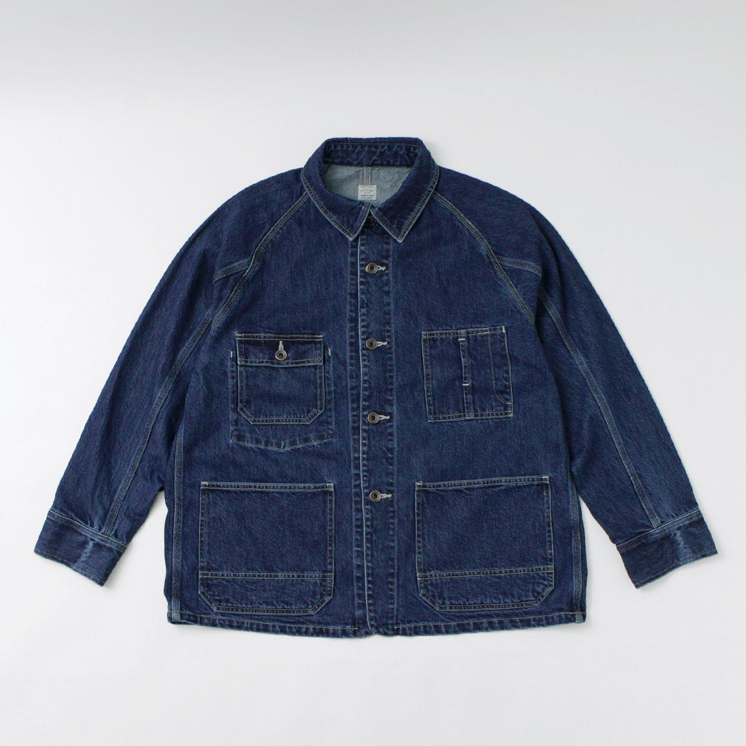 ORDINARY FITS(オーディナリーフィッツ) デニム カバーオールジャケット ユーズド
