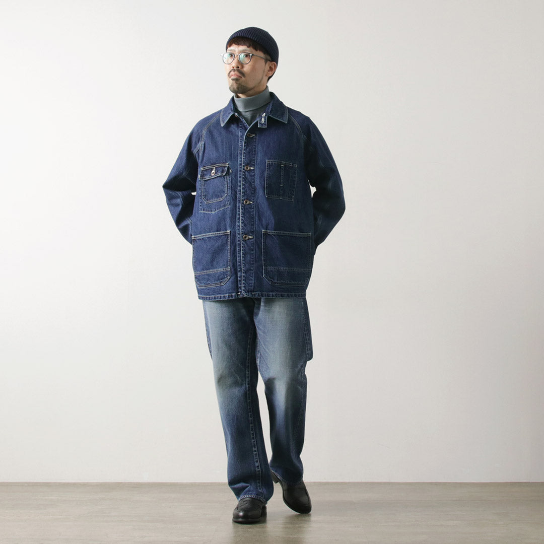 ORDINARY FITS(オーディナリーフィッツ) デニム カバーオールジャケット ユーズド