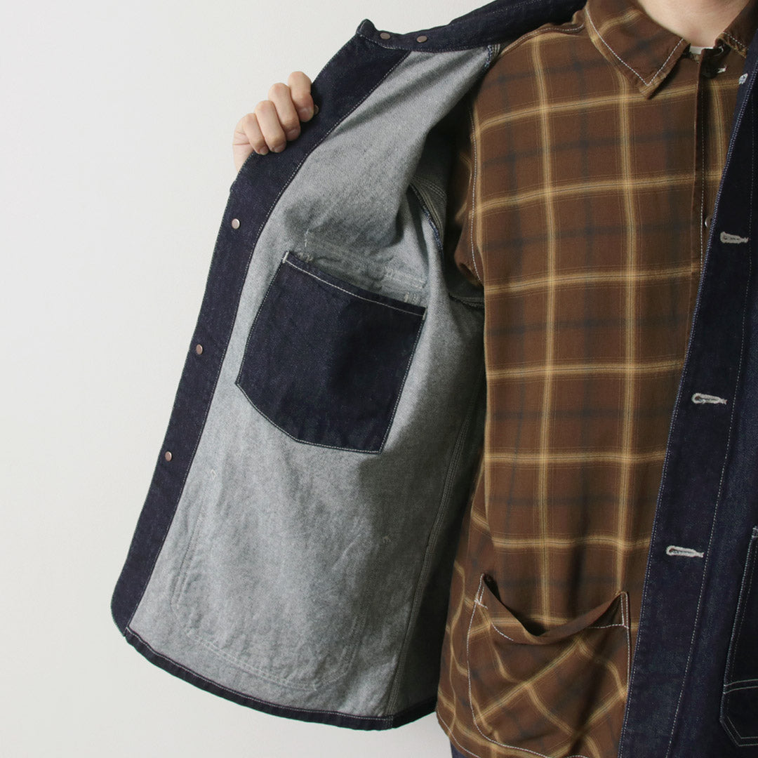 ORDINARY FITS(オーディナリーフィッツ) デニム カバーオールジャケット ワンウォッシュ