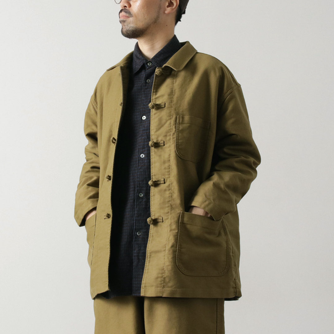 ORDINARY FITS(オーディナリーフィッツ) フレンチ チャイナジャケット モールスキン