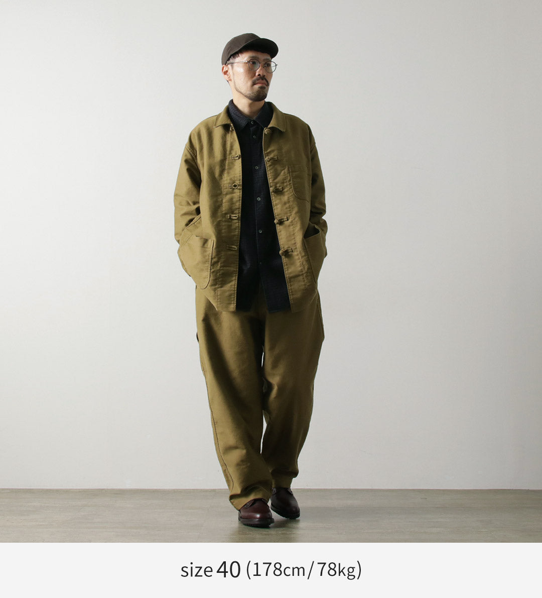 ORDINARY FITS(オーディナリーフィッツ) フレンチ チャイナジャケット モールスキン