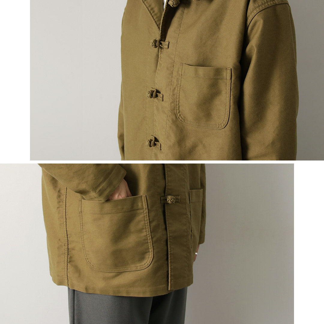 ORDINARY FITS(オーディナリーフィッツ) フレンチ チャイナジャケット モールスキン