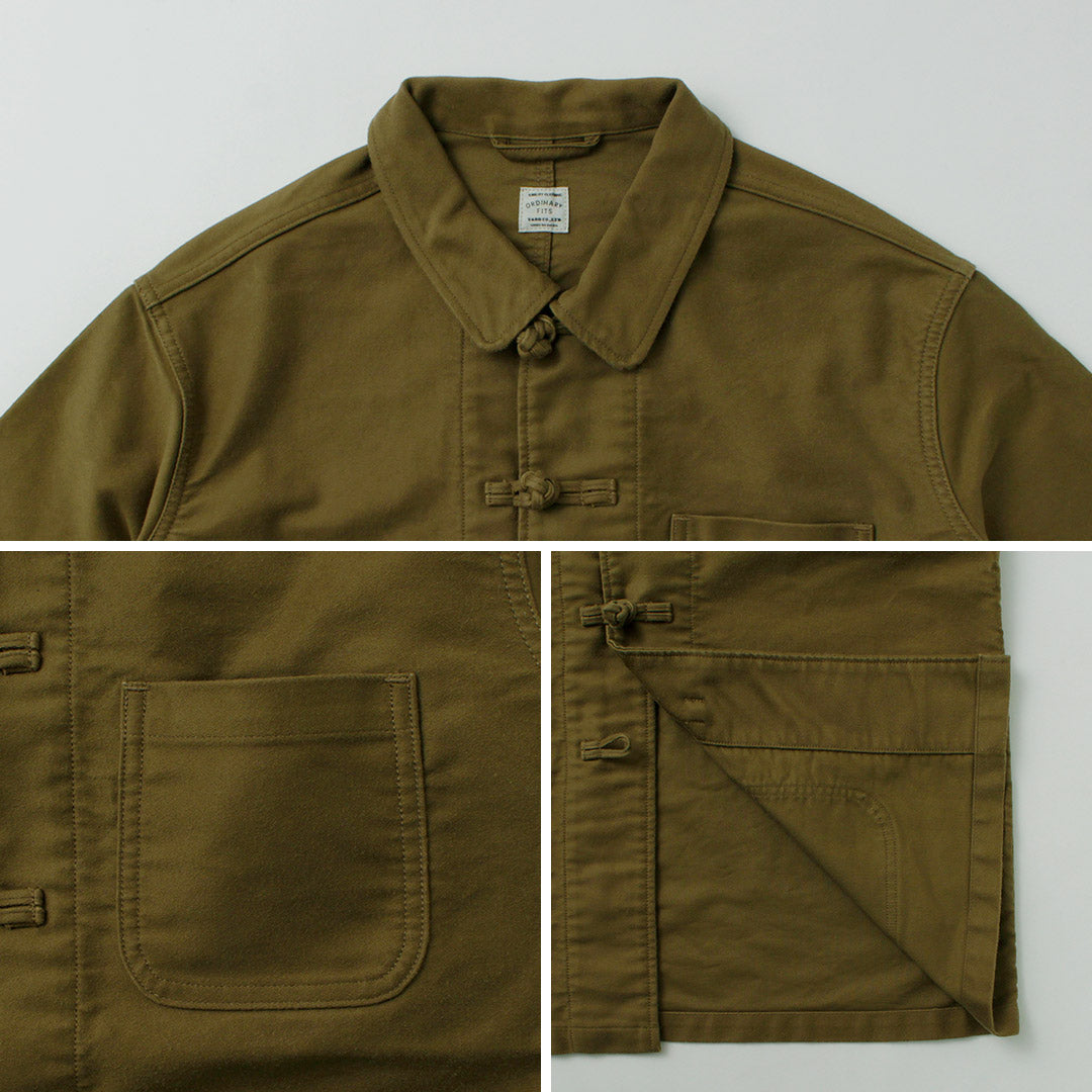 ORDINARY FITS(オーディナリーフィッツ) フレンチ チャイナジャケット モールスキン