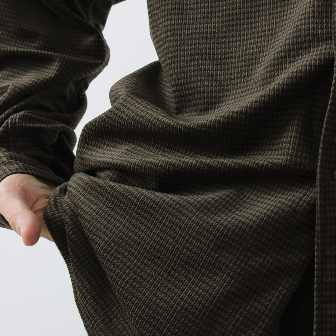 WHITE MOUNTAINEERING(ホワイトマウンテニアリング) ミッドガゼットスリーブ トリコット チェックシャツ