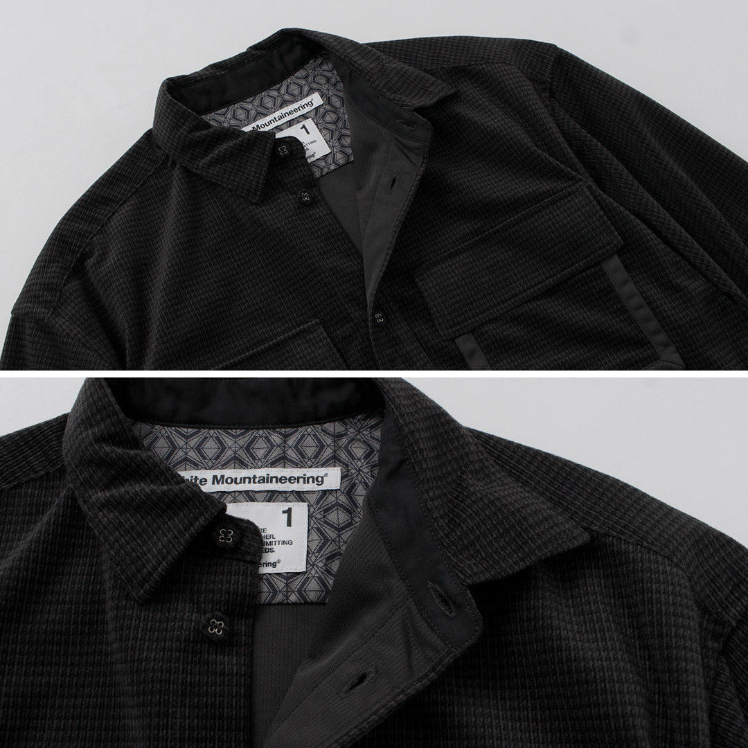 WHITE MOUNTAINEERING(ホワイトマウンテニアリング) ミッドガゼットスリーブ トリコット チェックシャツ