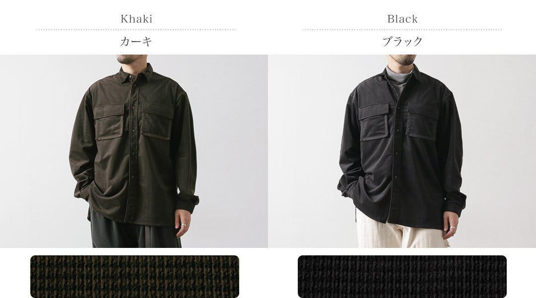 WHITE MOUNTAINEERING(ホワイトマウンテニアリング) ミッドガゼットスリーブ トリコット チェックシャツ