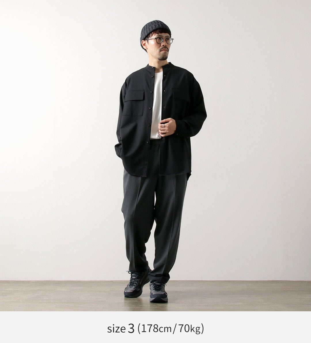 【30%OFF】WHITE MOUNTAINEERING(ホワイトマウンテニアリング) ストレッチツイル 1タックパンツ