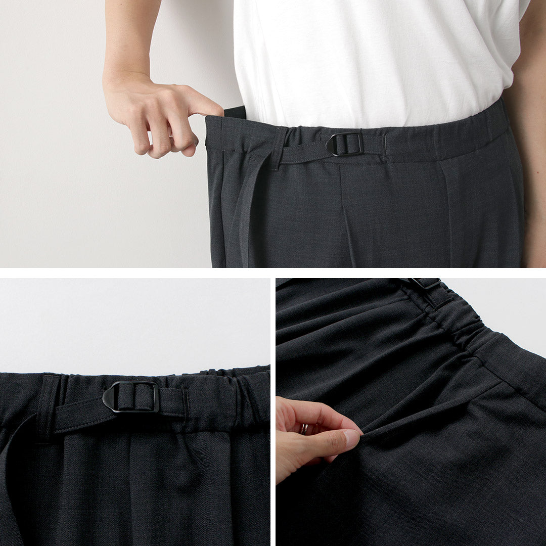 【30%OFF】WHITE MOUNTAINEERING(ホワイトマウンテニアリング) ストレッチツイル 1タックパンツ