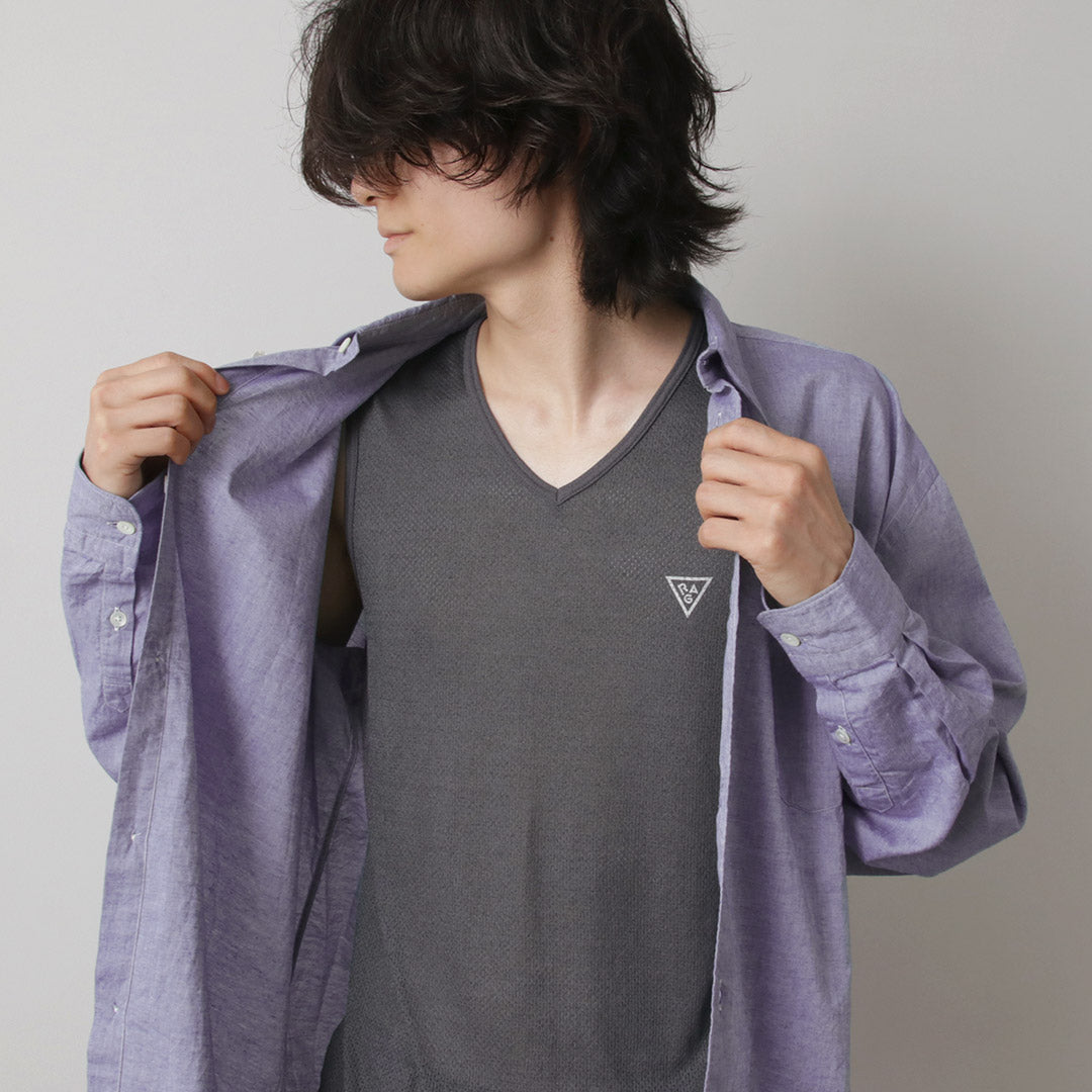 【動画あり】RAG(ラグ) エアードライ ブリザブル Vネック ノースリーブ