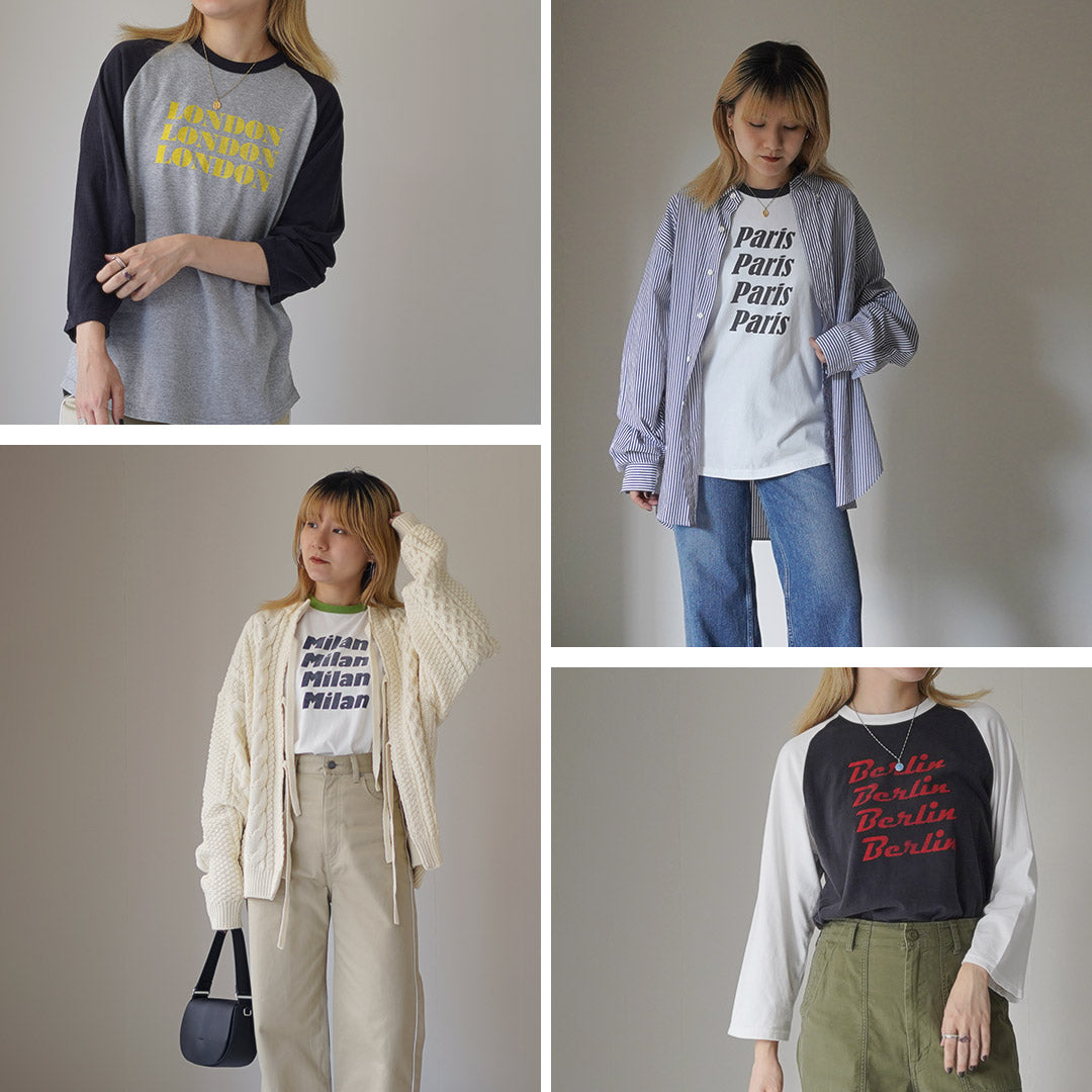R JUBILEE(アール ジュビリー) Favorite City ロングスリーブTEE