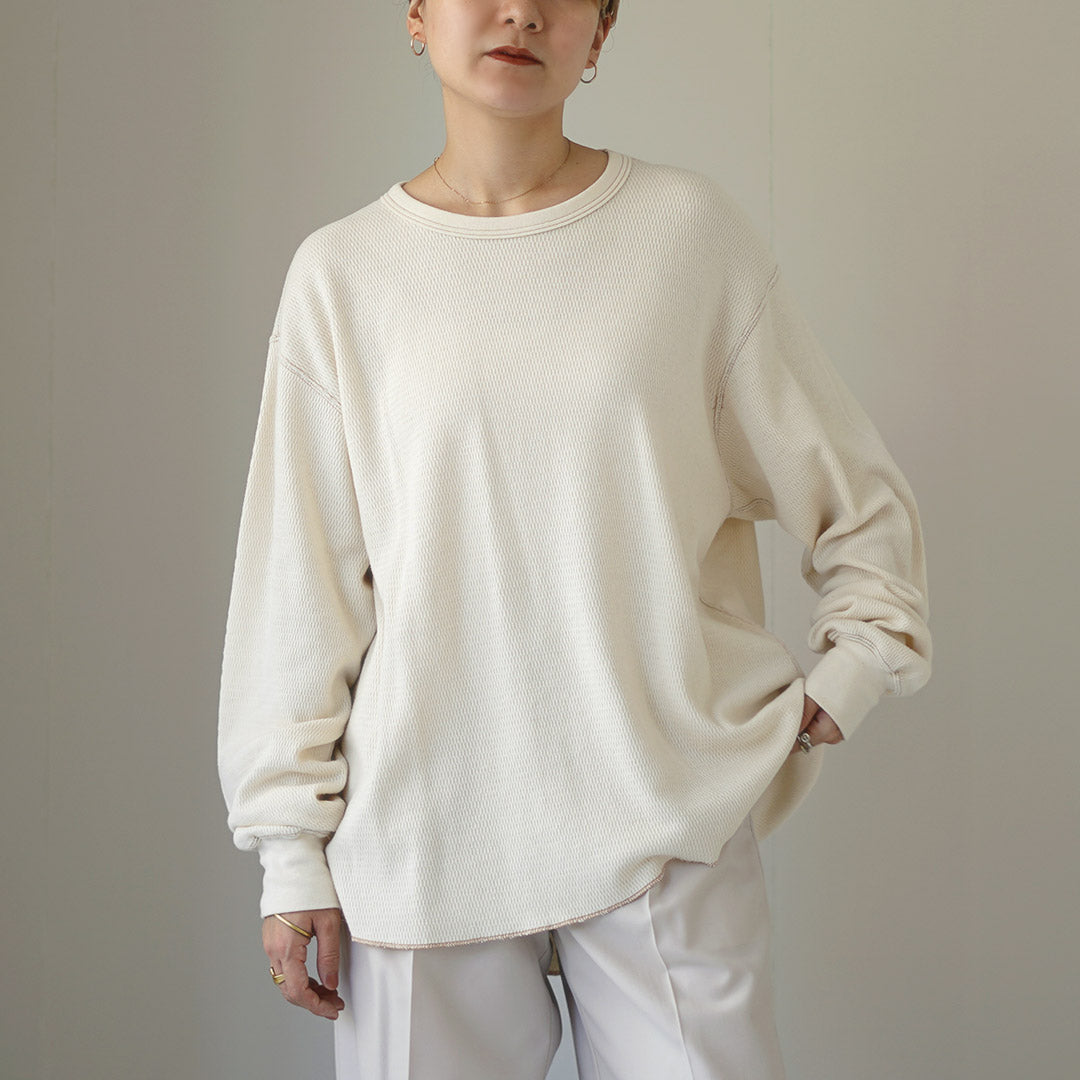 【20%OFF】R JUBILEE(アール ジュビリー) ハニカム ワッフル プルオーバー