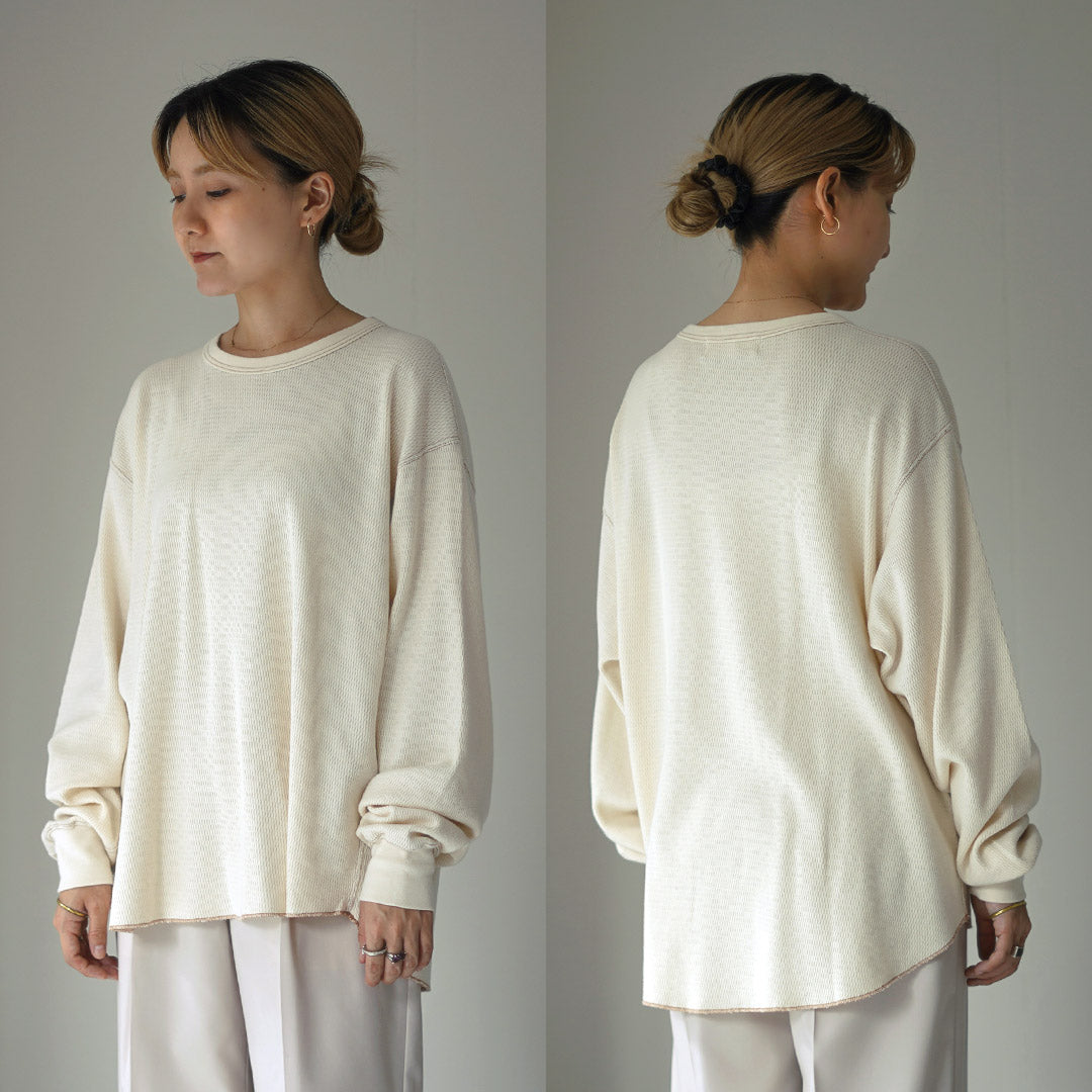 【20%OFF】R JUBILEE(アール ジュビリー) ハニカム ワッフル プルオーバー