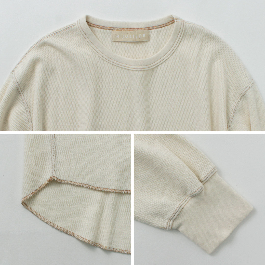 【20%OFF】R JUBILEE(アール ジュビリー) ハニカム ワッフル プルオーバー