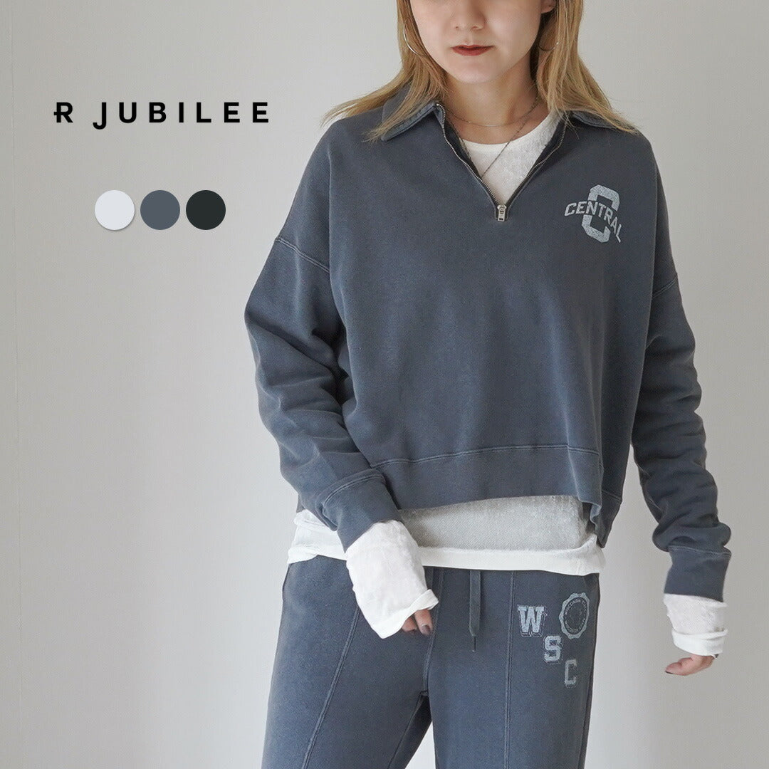 R JUBILEE(アール ジュビリー) ハーフジップ スウェットプルオーバー
